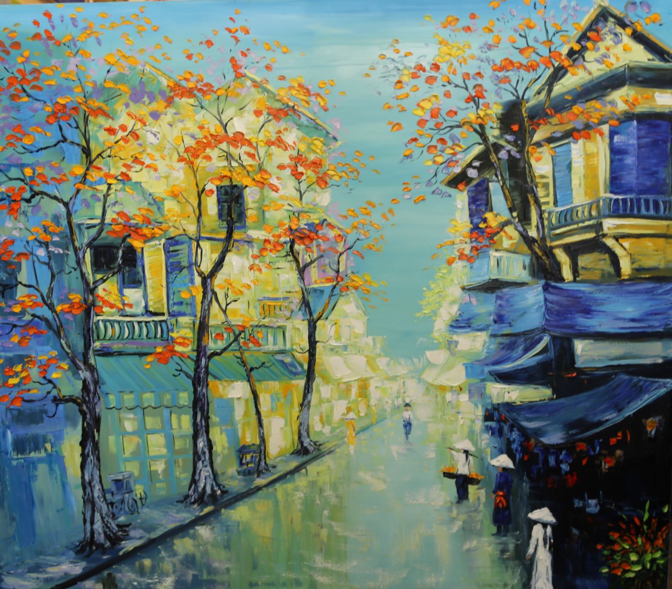 Tranh Sơn Dầu Phố Hiện Đại 404